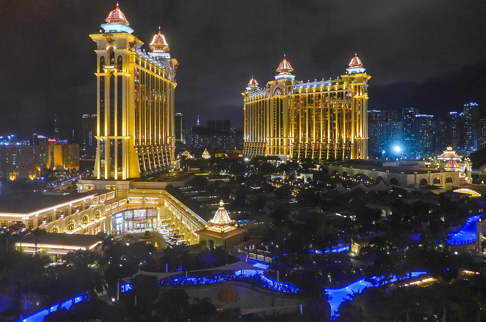 银河澳门酒店夜景灯光